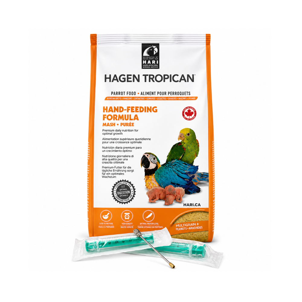 Breeder's kit: Hand-rearing feed, crop tube and syringes
