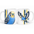 Blauer Wellensittich-Tasse