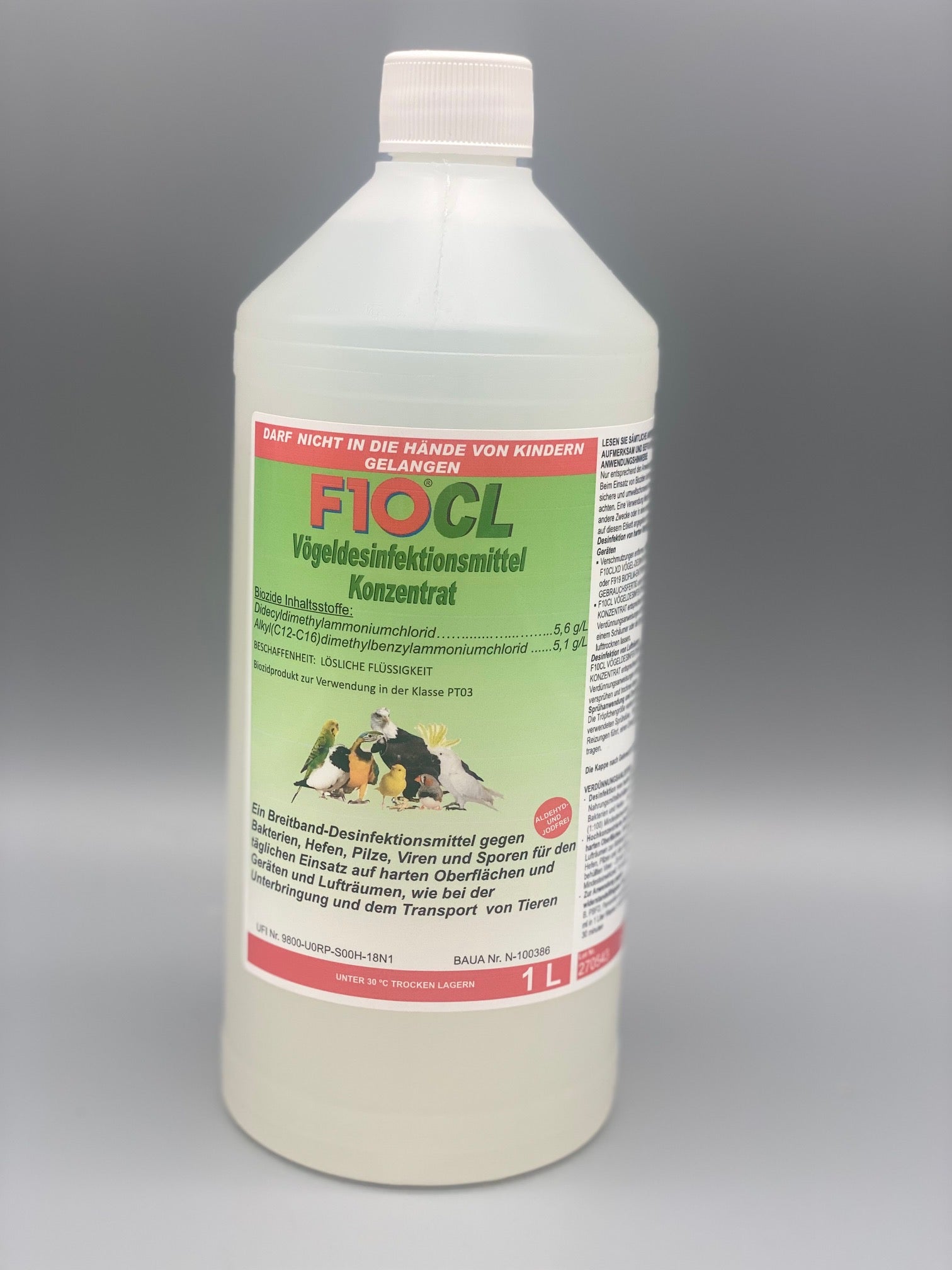 F 10 CL Desinfektionsmittel für Vögel - Konzentrat