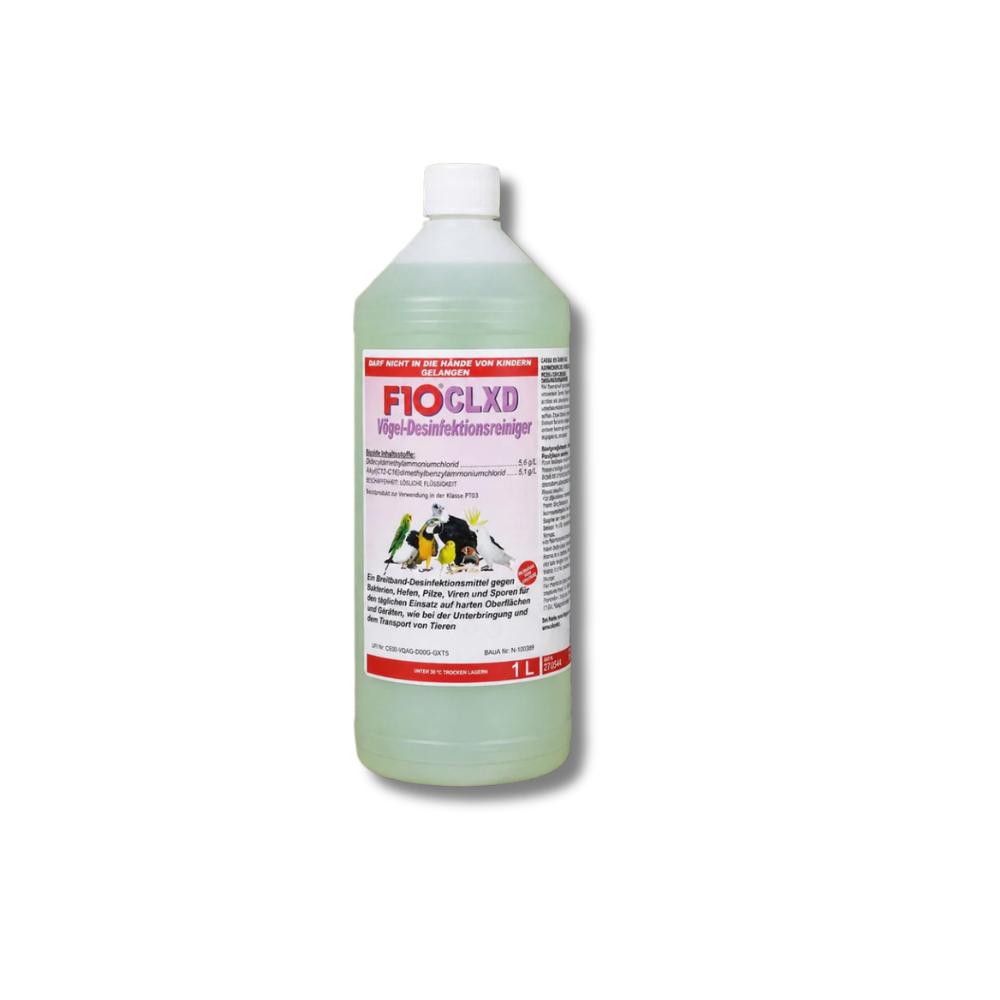 F 10 CLXD  Desinfektionsmittel/Reiniger für Vögel - Konzentrat